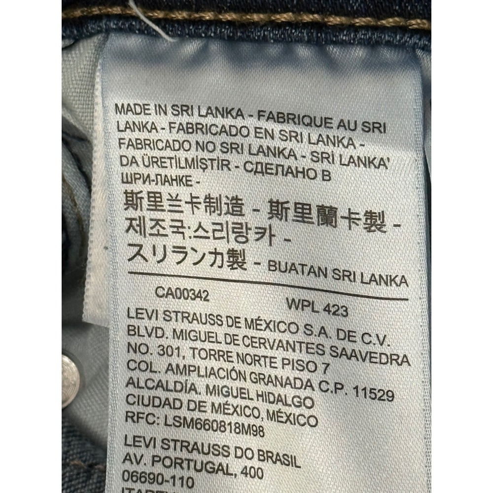 Levis Boyfriend Jeans Womens 31 Medium Wash Blue Denim Straight Leg Stretch - Picture 6 of 12
